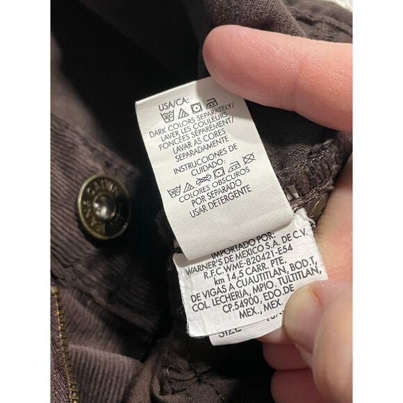 Calvin Klein Corduroy Pants Boot Cut Mid Rise Womens Sz 10 aka 32 WF39B170 Brown - Picture 11 of 12